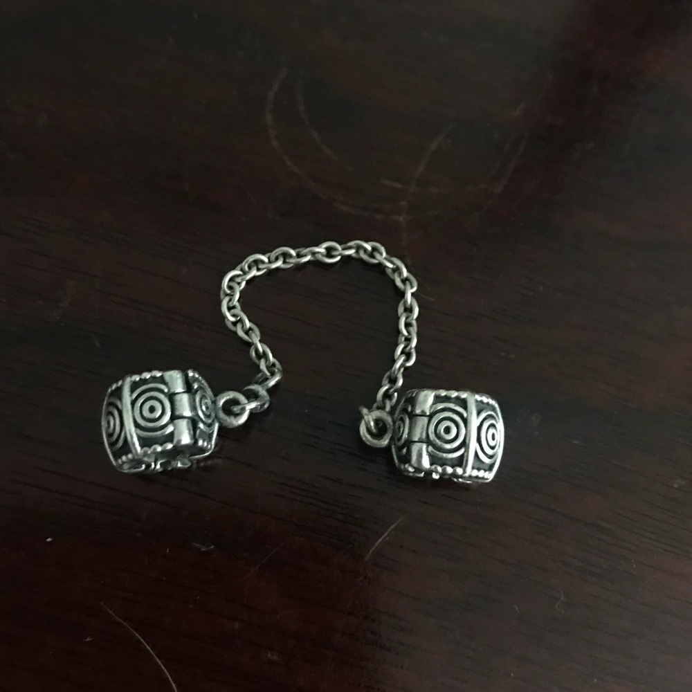 Pandora bracelet safety chain